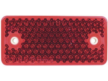 Herth + Buss Rückstrahler rechteckig, rot, 94 x 44 mm, geschraubt, mit Bohrung, 78 623 036 Herth + Buss Rückstrahler rechteckig, rot, 94 x 44 mm, geschraubt, mit Bohrung, 78 623 036