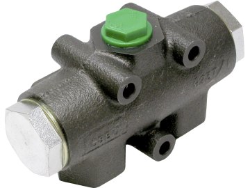 Mengenteiler Gusseisen (Grauguss), R 3/8"-19 IG, 2 – 5 l/min, 50:50, nicht verstellbar Mengenteiler Gusseisen (Grauguss), R 3/8"-19 IG, 2 – 5 l/min, 50:50, nicht verstellbar