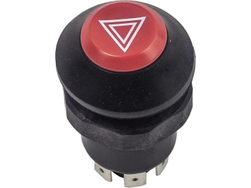 Herth + Buss Druckknopfschalter "Warnblinklicht", 5 x Flachsteckanschluss 6,3 mm, 12 V - 20 A; 24 V - 10 A, 70 490 171 Herth + Buss Druckknopfschalter "Warnblinklicht", 5 x Flachsteckanschluss 6,3 mm, 12 V - 20 A; 24 V - 10 A, 70 490 171