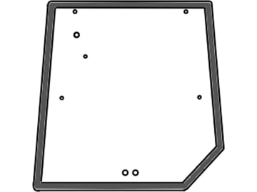 Heckscheibe, grün, für Massey Ferguson 5425-8480-Kabine Serien 6100, 6200, 8100 Heckscheibe, grün, für Massey Ferguson 5425-8480-Kabine Serien 6100, 6200, 8100