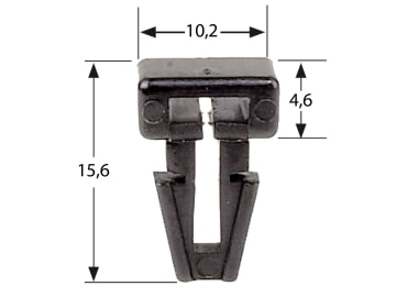 Herth + Buss Kabelbindersockel 10,2 x 4,6 x 15,6 mm, Spreizanker, 50 265 750 Herth + Buss Kabelbindersockel 10,2 x 4,6 x 15,6 mm, Spreizanker, 50 265 750