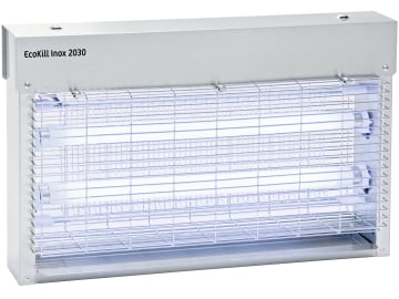 Kerbl Fliegenvernichter "Eco Kill Inox 2030" 2 x 15 W, blau, max. 150 m², Edelstahlgehäuse, 299931 Kerbl Fliegenvernichter "Eco Kill Inox 2030" 2 x 15 W, blau, max. 150 m², Edelstahlgehäuse, 299931