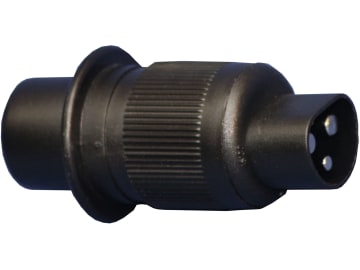 Stecker 12 V, 3-polig für die Verbindung mit einer Ladeleitung (z.B. Kippverkabelung) Stecker 12 V, 3-polig für die Verbindung mit einer Ladeleitung (z.B. Kippverkabelung)