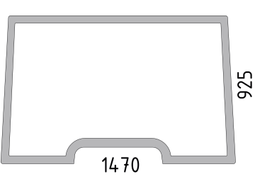 Frontscheibe, klar, für Claas Ares RX 540–720, RZ 540–836, 540–836 Quadrishift, 540–836 Powershift, Atles RZ 915–936 Frontscheibe, klar, für Claas Ares RX 540–720, RZ 540–836, 540–836 Quadrishift, 540–836 Powershift, Atles RZ 915–936