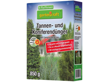 gartenkraft® Tannen- und Koniferendünger mit Langzeitwirkung 850 g Schachtel gartenkraft® Tannen- und Koniferendünger mit Langzeitwirkung 850 g Schachtel