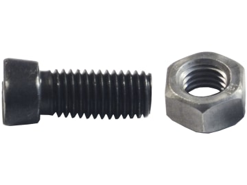 Scharschraube M 12 x 37 mm - 12.9, Konus, 2 flache Seiten, DIN 11014, mit Sechskantmutter, für Rabe Streifenkörper, Vollkörper, Einlegestreichbleche Scharschraube M 12 x 37 mm - 12.9, Konus, 2 flache Seiten, DIN 11014, mit Sechskantmutter, für Rabe Streifenkörper, Vollkörper, Einlegestreichbleche