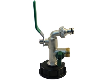 IBC Kugelhahn DN50 2-weg Standard metall Passend für Abgang Klicksystem + 0,75" AG - fein IBC Kugelhahn DN50 2-weg Standard metall Passend für Abgang Klicksystem + 0,75" AG - fein