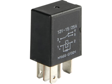 Herth + Buss Relais 12 V 15 A; 25 A, 5-polig, Wechsler, mit Diode, 75 613 175 Herth + Buss Relais 12 V 15 A; 25 A, 5-polig, Wechsler, mit Diode, 75 613 175
