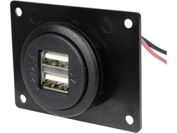 Herth + Buss USB-Steckdose Ø 27,8 mm mit USB-Ladebuchse 5 V/5 A, Einbau, mit Überspannungsschutz, 51 306 856 Herth + Buss USB-Steckdose Ø 27,8 mm mit USB-Ladebuchse 5 V/5 A, Einbau, mit Überspannungsschutz, 51 306 856