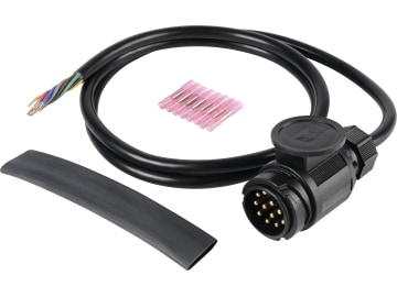 Herth + Buss Reparatursatz, 12 V Anhängerstecker 13-polig, DIN ISO 11446, Kunststoff, Länge Kabel 1.500 mm, 51 305 634 Herth + Buss Reparatursatz, 12 V Anhängerstecker 13-polig, DIN ISO 11446, Kunststoff, Länge Kabel 1.500 mm, 51 305 634