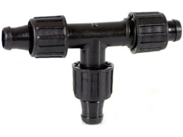 TEE X TAPE T-Verbinder für dünnwandige Tropfschläuche 16 mm; 16 mm; 16 mm (Beutel á 1 Stück) TEE X TAPE T-Verbinder für dünnwandige Tropfschläuche 16 mm; 16 mm; 16 mm (Beutel á 1 Stück)