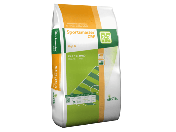 Sportsmaster® CRF High N grob granulierter, umhüllter NPK 26+5+11 Langzeitdünger mit einer Wirkungsdauer von 2–3 Monaten, für von Sportplätzen und Fairways Rasen 25 kg Sack Sportsmaster® CRF High N grob granulierter, umhüllter NPK 26+5+11 Langzeitdünger mit einer Wirkungsdauer von 2–3 Monaten, für von Sportplätzen und Fairways Rasen 25 kg Sack