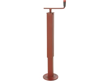 Teleskop-Stützfuß Stützlast 1.000 kg, Höhe 760 - 1.190 mm, Hub 430 mm, mit Handkurbel, mit Lager Teleskop-Stützfuß Stützlast 1.000 kg, Höhe 760 - 1.190 mm, Hub 430 mm, mit Handkurbel, mit Lager