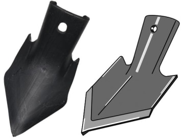 Industriehof® Flügelschar 110 mm für Nichols Schnellwechselsystem, Rabe, 101.QC-08 Industriehof® Flügelschar 110 mm für Nichols Schnellwechselsystem, Rabe, 101.QC-08
