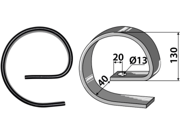Industriehof® Verstärkungsfeder 32 x 10 mm, Ø 130 mm, für universal, 1.W241030-1 Industriehof® Verstärkungsfeder 32 x 10 mm, Ø 130 mm, für universal, 1.W241030-1