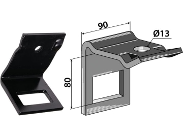 Industriehof® Zinkenhalter "D" 90 x 8 mm für Federzinken 60 x 12 mm mit Verstärkungsfeder 60 x 10 mm, Passender Rahmen 60 x 60 mm, universal, 1.HH17-3945 Industriehof® Zinkenhalter "D" 90 x 8 mm für Federzinken 60 x 12 mm mit Verstärkungsfeder 60 x 10 mm, Passender Rahmen 60 x 60 mm, universal, 1.HH17-3945