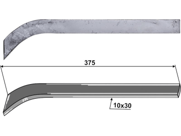 Industriehof® Schwergrubberstiel 375 x 30 x 10 mm für Fendt, Heywang, Rau, Stoll (Dehne), 1.10.1021 Industriehof® Schwergrubberstiel 375 x 30 x 10 mm für Fendt, Heywang, Rau, Stoll (Dehne), 1.10.1021