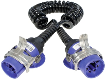 Brigade® Spiralkabel für BE-Serie, Trennstelle mit ABS-Steckdosen, 7-polig, 4750 Brigade® Spiralkabel für BE-Serie, Trennstelle mit ABS-Steckdosen, 7-polig, 4750