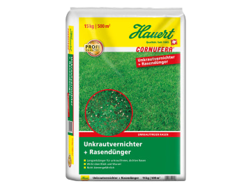 Hauert Cornufera® UV Unkrautvernichter mit Rasendünger 15 kg Sack Hauert Cornufera® UV Unkrautvernichter mit Rasendünger 15 kg Sack
