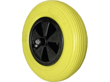 Starco Komplettrad "Starcoflex Pro" 4.00 - 8 / 39-A8 S-379, Felge Kunststoff, schwarz, Achse 129 x 20 mm pannensicher Starco Komplettrad "Starcoflex Pro" 4.00 - 8 / 39-A8 S-379, Felge Kunststoff, schwarz, Achse 129 x 20 mm pannensicher