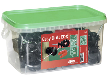 Ako Ringisolator "75 EDX" 75 St., Holzgewinde selbstschneidend, schwarz, für Drähte und Litzen Ako Ringisolator "75 EDX" 75 St., Holzgewinde selbstschneidend, schwarz, für Drähte und Litzen