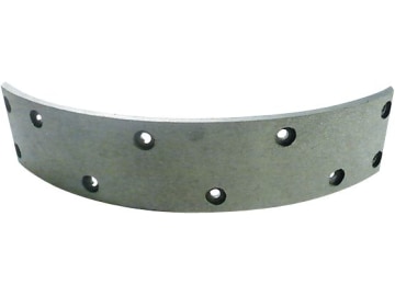 Bremsbelag, 404 x 80 x 8 mm, Ø 400 mm, Bohrungen 10, für Radbremse BPW, Knott Bremsbelag, 404 x 80 x 8 mm, Ø 400 mm, Bohrungen 10, für Radbremse BPW, Knott