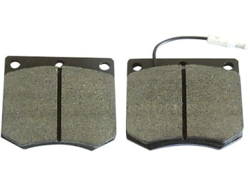 Bremsklotzsatz (2 St.) 78 x 66 x 15 mm, mit Warnkontakt für Case IH, Eicher, Fendt, Schlüter Bremsklotzsatz (2 St.) 78 x 66 x 15 mm, mit Warnkontakt für Case IH, Eicher, Fendt, Schlüter