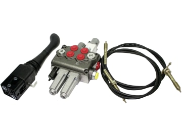 Einhebelsteuerventil dw/dw+S, 70 l/min, Einhebelsteuerung mit 2 Seilzügen 2.000 mm Einhebelsteuerventil dw/dw+S, 70 l/min, Einhebelsteuerung mit 2 Seilzügen 2.000 mm