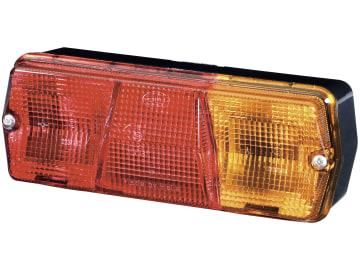 Hella® Schlussleuchte eckig, links/rechts, 201 x 76 x 71 mm, waagerecht, Schluss-, Brems- und Blinklicht Hella® Schlussleuchte eckig, links/rechts, 201 x 76 x 71 mm, waagerecht, Schluss-, Brems- und Blinklicht