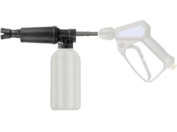 Schaumlanze "Easyfoamer ST-73.1" mit Dosierung und Flasche, Anschluss Stecknippel KW Schaumlanze "Easyfoamer ST-73.1" mit Dosierung und Flasche, Anschluss Stecknippel KW