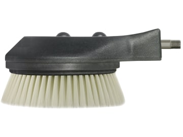 Waschbürste Ø 160 mm rotierend ohne Gelenk, 1/4" AG, Borstenbesatz Perlon, weiß Waschbürste Ø 160 mm rotierend ohne Gelenk, 1/4" AG, Borstenbesatz Perlon, weiß