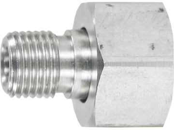 Gewindenippel 1/4" AG - M 18 IG, Edelstahl, 2-teilig, für Flächenreiniger "Turbodevil TD 300 Basic" Gewindenippel 1/4" AG - M 18 IG, Edelstahl, 2-teilig, für Flächenreiniger "Turbodevil TD 300 Basic"