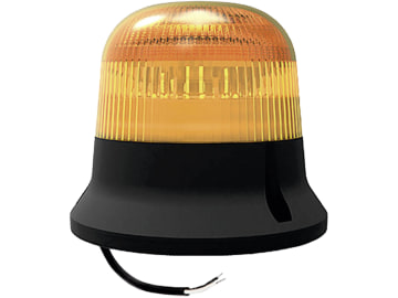 LED-Blitzleuchte, orange, 12 – 55 V, Festmontage, mit Verpolungsschutz, 2-poliges Anschlusskabel, 098 287 416 LED-Blitzleuchte, orange, 12 – 55 V, Festmontage, mit Verpolungsschutz, 2-poliges Anschlusskabel, 098 287 416