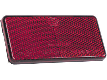 Hella® Rückstrahler rechteckig, rot, 94 x 44 x 6,5 mm, geklebt, 8RA 003 326-031 Hella® Rückstrahler rechteckig, rot, 94 x 44 x 6,5 mm, geklebt, 8RA 003 326-031