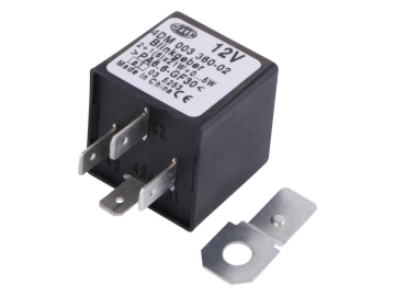 Hella® Blinkgeber 12 V, mit Halter, 4-polig, Flachsteckanschluss, 4DM 003 360-021 Hella® Blinkgeber 12 V, mit Halter, 4-polig, Flachsteckanschluss, 4DM 003 360-021