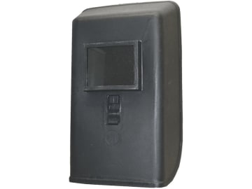 Freisicht-Schutzschild aus PP (Polypropylen), schwarz, Filterkassette 110 x 90 mm, ohne Gläser Freisicht-Schutzschild aus PP (Polypropylen), schwarz, Filterkassette 110 x 90 mm, ohne Gläser