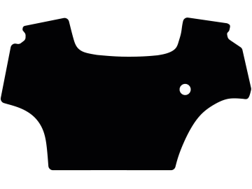 Fußmatte gekettelt, aus Velours, schwarz, für Same Traktor Virtus, ohne Motorbremse, ab Bj. 01.18 Fußmatte gekettelt, aus Velours, schwarz, für Same Traktor Virtus, ohne Motorbremse, ab Bj. 01.18