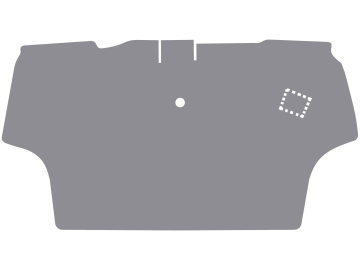 Fußmatte aus Gummi, hellgrau, für John Deere Traktor Serie 5 R, ab Bj. 03.17 Fußmatte aus Gummi, hellgrau, für John Deere Traktor Serie 5 R, ab Bj. 03.17