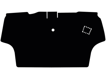 Fußmatte gekettelt, aus Velours, schwarz, für John Deere Traktor Serie 5 R, ab Bj. 03.17 Fußmatte gekettelt, aus Velours, schwarz, für John Deere Traktor Serie 5 R, ab Bj. 03.17