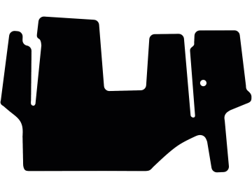 Fußmatte gekettelt, aus Velours, schwarz, für Fendt Geräteträger F 380 GTA Turbo, Bj. 96 – 03 Fußmatte gekettelt, aus Velours, schwarz, für Fendt Geräteträger F 380 GTA Turbo, Bj. 96 – 03