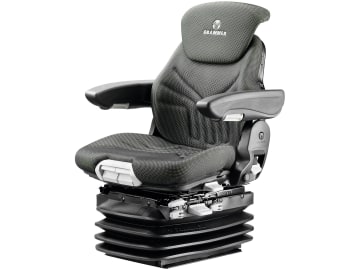 Grammer Traktorsitz "Maximo® Professional", mit/ohne Sitzheizung, Komfort-Niederfrequenzfederung mit 12 V-Kompressor, High-Performance-Stoff, anthrazit/grün/silber Grammer Traktorsitz "Maximo® Professional", mit/ohne Sitzheizung, Komfort-Niederfrequenzfederung mit 12 V-Kompressor, High-Performance-Stoff, anthrazit/grün/silber