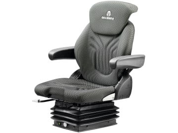 Grammer Traktorsitz "Compacto® Comfort M", luftgefedert, High-Performance-Stoff, anthrazit/grün/silber Grammer Traktorsitz "Compacto® Comfort M", luftgefedert, High-Performance-Stoff, anthrazit/grün/silber