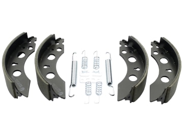 Bremsbackensatz 200 x 50 mm für Radbremse Al-Ko 2050, 2051 mit Rückfahrautomatik Bremsbackensatz 200 x 50 mm für Radbremse Al-Ko 2050, 2051 mit Rückfahrautomatik
