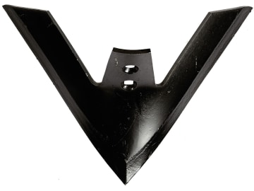 Frank Gänsefußschar 420 x 8 mm, Abstand Bohrungen 44,5 mm, gehärtet, für universal Frank Gänsefußschar 420 x 8 mm, Abstand Bohrungen 44,5 mm, gehärtet, für universal