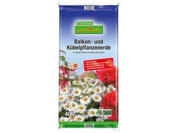 gartenkraft® Balkon- und Kübelpflanzenerde torfreduziert 40 l Sack gartenkraft® Balkon- und Kübelpflanzenerde torfreduziert 40 l Sack