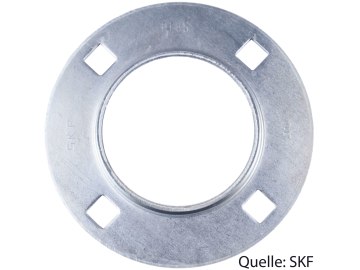 SKF Stahlblechgehäuse PF 80, rund, 4-Loch, für Y-Lager YET 208, YEL 208, YAT 208, YAR 208 SKF Stahlblechgehäuse PF 80, rund, 4-Loch, für Y-Lager YET 208, YEL 208, YAT 208, YAR 208