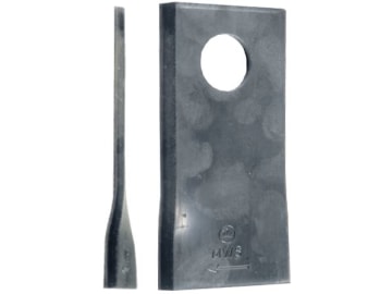 Industriehof® Kreiselmäherklinge "D", links/rechts, 114 x 47 x 4 mm, gedreht, für JF, Kongskilde, Stoll Industriehof® Kreiselmäherklinge "D", links/rechts, 114 x 47 x 4 mm, gedreht, für JF, Kongskilde, Stoll