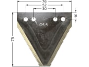 ESM Messerklinge 75 x 76 x 2 mm, gezahnt, für Busatis ESM Messerklinge 75 x 76 x 2 mm, gezahnt, für Busatis