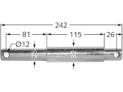 Oberlenker-Stufenbolzen Kat. 3/2, 242 mm x 25 mm; 32 mm Oberlenker-Stufenbolzen Kat. 3/2, 242 mm x 25 mm; 32 mm