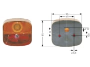 Geka® Lichtscheibe links/rechts, Schluß-, Blink-, Brems-, Kennzeichenlicht, für Heckleuchte BBSK 95 R/L (Best. Nr. 10065118) Geka® Lichtscheibe links/rechts, Schluß-, Blink-, Brems-, Kennzeichenlicht, für Heckleuchte BBSK 95 R/L (Best. Nr. 10065118)